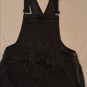 Madewell Black Denim overalls